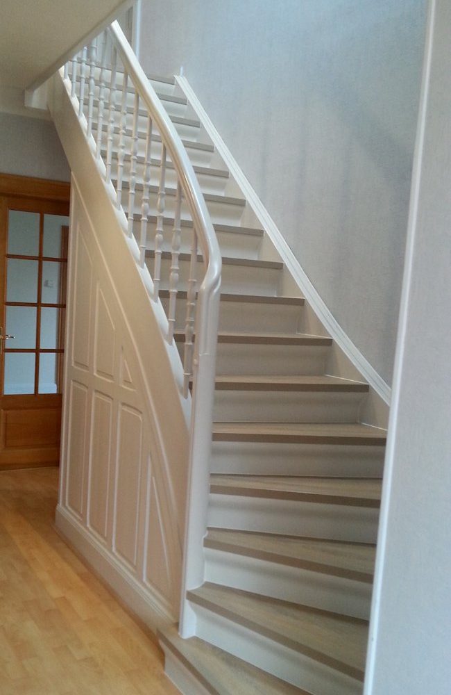 Exemple d'escalier rénové à Illkirch