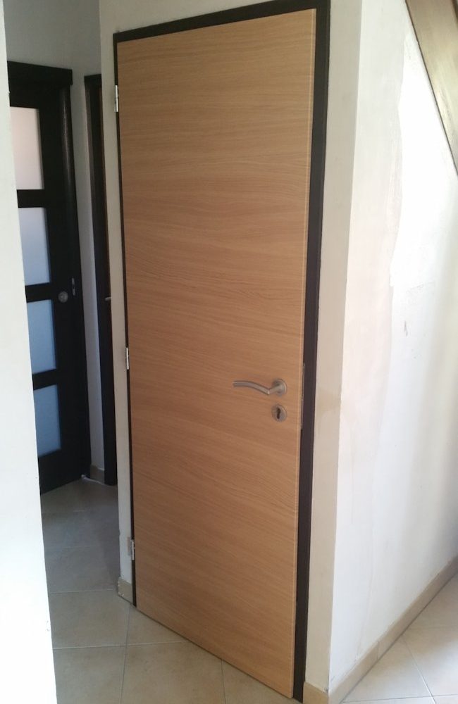 rénovation Porte Chêne Horo et cadre Wenge