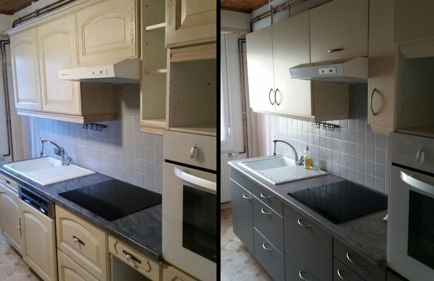Hoenheim - Rénovation cuisine avant & après